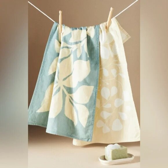 Anthropologie Other - Anthropologie Sun Shadow Dish Towels (2) NWT